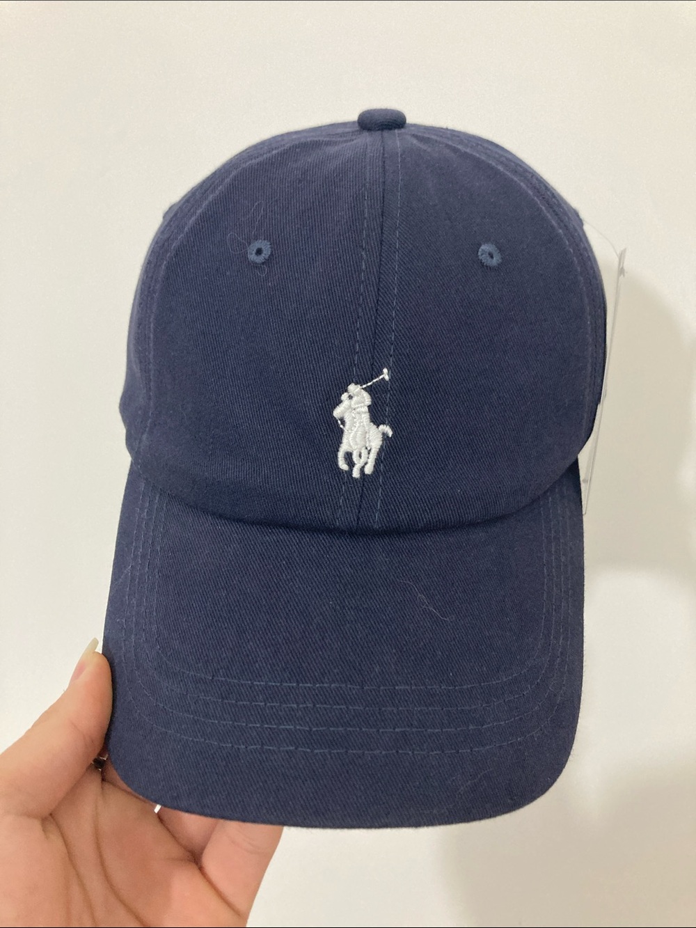 Polo by Ralph Lauren Navy Embroidered Pony Baseball Cap